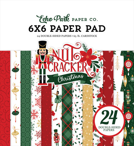 Echo Park Nutcracker Christmas 6x6 Inch Paper Pad (NC387023) Echo Park Nutcracker Christmas 6x6 Inch Paper Pad (NC387023)