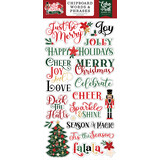 Echo Park Nutcracker Christmas Chipboard Word & Phrases (NC387022)