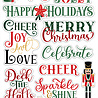 Echo Park Nutcracker Christmas Chipboard Word & Phrases (NC387022)