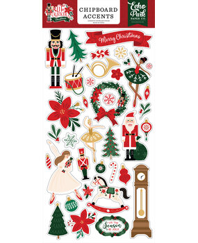 Echo Park Nutcracker Christmas Chipboard Accents (NC387021)