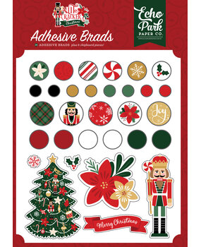 Echo Park Nutcracker Christmas Adhesive Brads (NC387020)