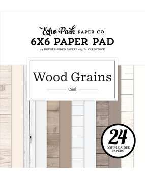Echo Park Cool Wood Grains 6x6 Inch Paper Pad (CWG389023)