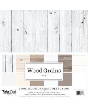 Echo Park Cool Wood Grains 12x12 Inch Collection Kit (CWG389016)