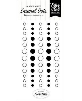 Echo Park Black And White Essentials Enamel Dots (BWE391028)