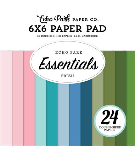 Echo Park Fresh Essentials 6x6 Inch Paper Pad (FRE393023) Echo Park Fresh Essentials 6x6 Inch Paper Pad (FRE393023)