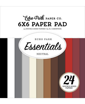 Echo Park Neutral Essentials 6x6 Inch Paper Pad (NE391023)