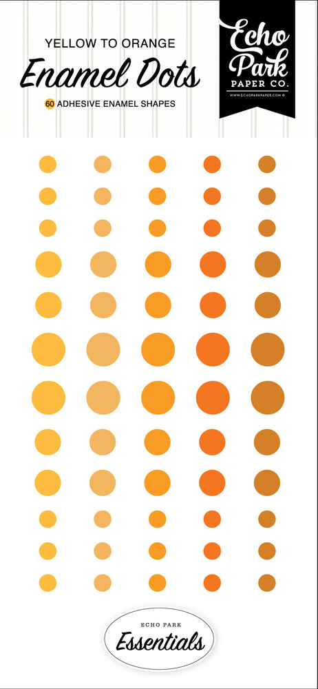 Echo Park Yellow Essentials Enamel Dots (YE393028)
