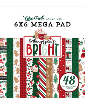 Echo Park Baking Spirits Bright 6x6 Inch Cardmakers Mega Pad (BSB388031)