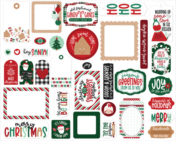 Echo Park Baking Spirits Bright Frames & Tags (BSB388025) Echo Park Baking Spirits Bright Frames & Tags (BSB388025)