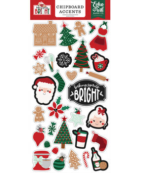Echo Park Baking Spirits Bright Chipboard Accents (BSB388021)