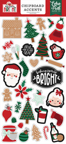 Echo Park Baking Spirits Bright Chipboard Accents (BSB388021)