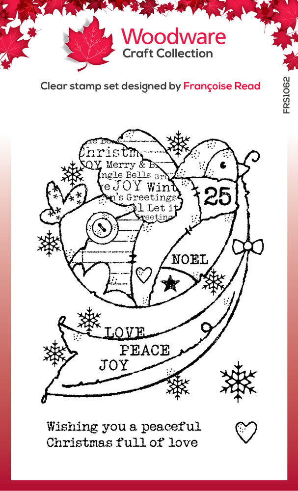 Woodware Peaceful Dove Clear Stamps (FRS1062) (OUTLET)