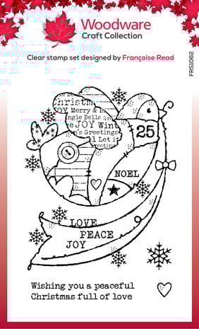 Woodware Peaceful Dove Clear Stamps (FRS1062) (OUTLET)