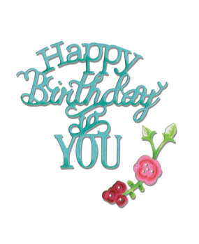Sizzix Thinlits Die by Jen Long Phrase Happy Birthday to You (3pcs) (660368) Sizzix Thinlits Die by Jen Long Phrase Happy Birthday to You (3pcs) (660368)