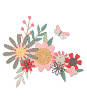 Sizzix Thinlits Die by Sophie Guilar Bold Flora (17pcs) (664397) Sizzix Thinlits Die by Sophie Guilar Bold Flora (17pcs) (664397)