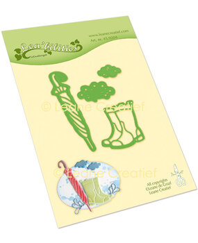 Leane Creatief Lea'Bilitie Cut And Embossing Die Umbrella & Boots (45.9204) (DISCONTINUED)