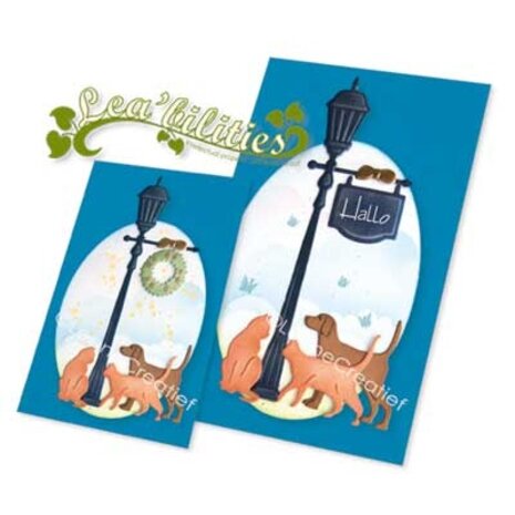 Leane Creatief Lea'Bilitie Cut And Embossing Die Lantern Scene (45.9174) (DISCONTINUED)