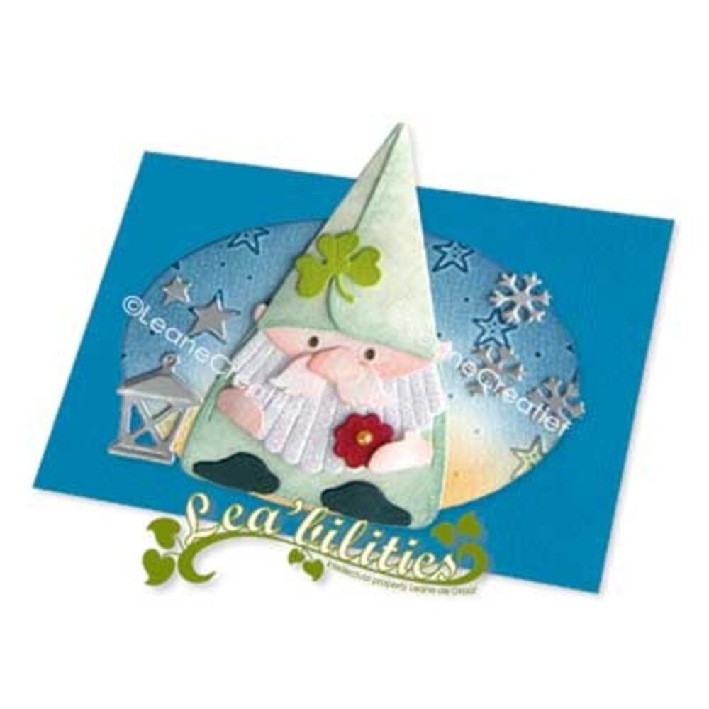 Leane Creatief Lea'Bilitie Cut And Embossing Die Gnome, Lucky Charm (45.9211) (DISCONTINUED) Leane Creatief Lea'Bilitie Cut And Embossing Die Gnome, Lucky Charm (45.9211) (DISCONTINUED)