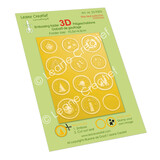 Leane Creatief Wax Seal Collection 3D Embossing Folder Christmas (35.9303) (DISCONTINUED)
