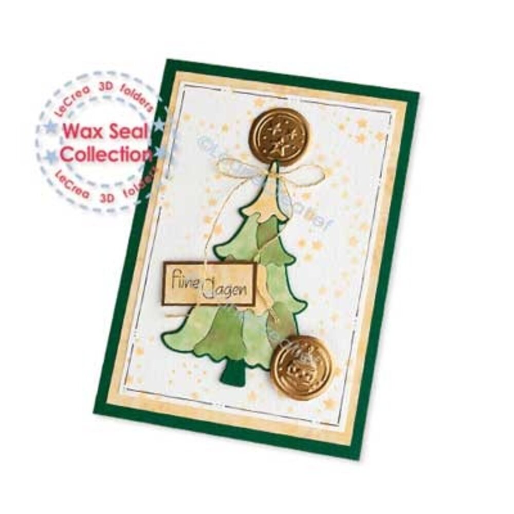 Leane Creatief Wax Seal Collection 3D Embossing Folder Christmas (35.9303) (DISCONTINUED) Leane Creatief Wax Seal Collection 3D Embossing Folder Christmas (35.9303) (DISCONTINUED)
