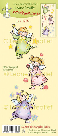 Leane Creatief LeCrea Combi Clear Stamp Little Angels / Fairies (55.9136) (DISCONTINUED) Leane Creatief LeCrea Combi Clear Stamp Little Angels / Fairies (55.9136) (DISCONTINUED)
