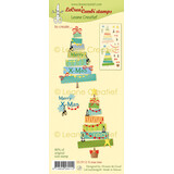Leane Creatief LeCrea Combi Clear Stamp X-Mas Tree (55.9112) (DISCONTINUED)