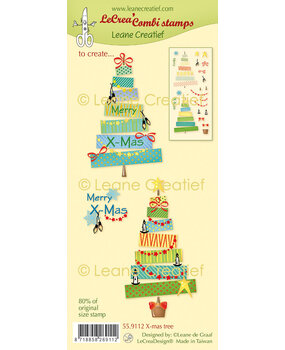 Leane Creatief LeCrea Combi Clear Stamp X-Mas Tree (55.9112) (DISCONTINUED)