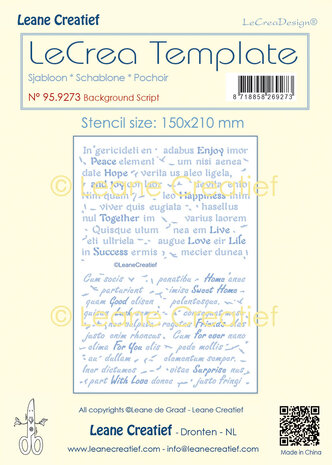 Leane Creatief LeCrea Template Background Script (95.9273) (DISCONTINUED) Leane Creatief LeCrea Template Background Script (95.9273) (DISCONTINUED)