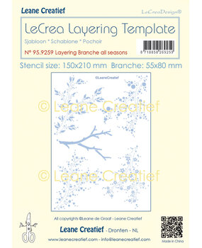 Leane Creatief LeCrea Template Layering Branches All Seasons (95.9259) (DISCONTINUED)