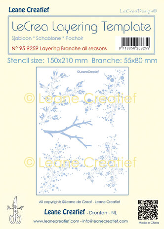 Leane Creatief LeCrea Template Layering Branches All Seasons (95.9259) (DISCONTINUED) Leane Creatief LeCrea Template Layering Branches All Seasons (95.9259) (DISCONTINUED)