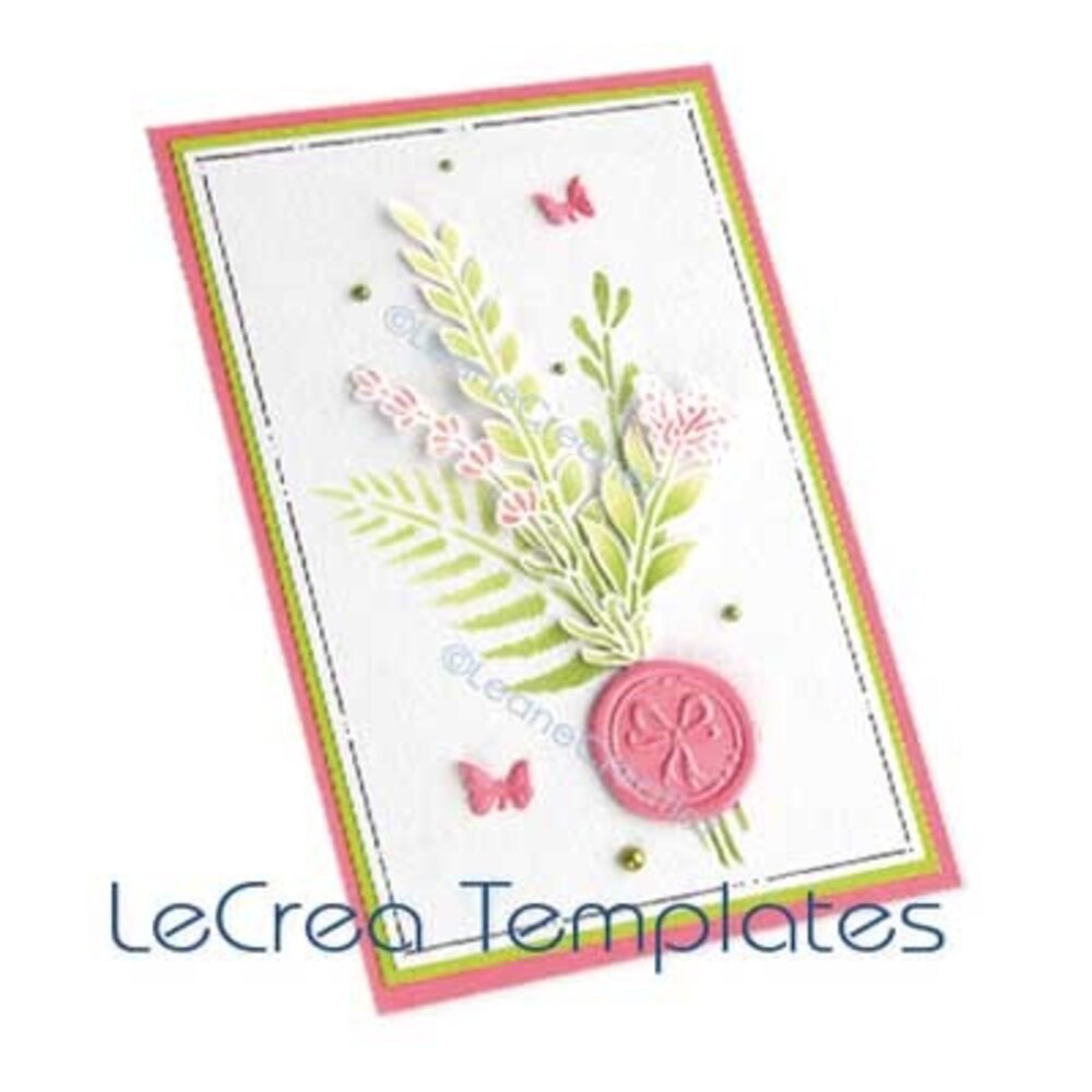 Leane Creatief LeCrea Template Grass & Leaves (95.9280)