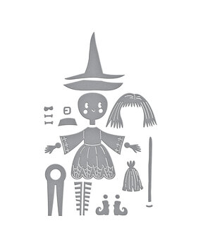 Spellbinders Fiona the Dancin' Witch Etched Dies (S4-1385)