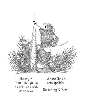 Spellbinders Holiday Glow Cling Rubber Stamp Set (RSC-036)