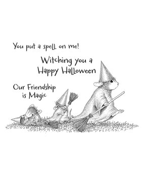Spellbinders Halloween Flight Cling Rubber Stamp Set (RSC-039)