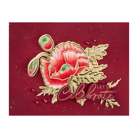 Spellbinders Yana's Poppy Etched Dies (S4-1335) (DISCONTINUED) Spellbinders Yana's Poppy Etched Dies (S4-1335) (DISCONTINUED)