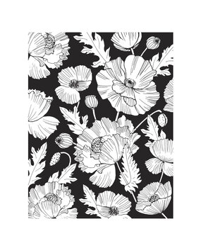 Spellbinders Poppy Background Press Plate (BP-217) Spellbinders Poppy Background Press Plate (BP-217)