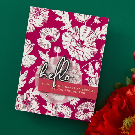 Spellbinders Poppy Background Press Plate (BP-217) (DISCONTINUED) Spellbinders Poppy Background Press Plate (BP-217) (DISCONTINUED)