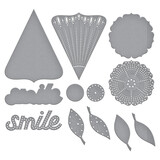 Spellbinders Stitched Petal Bloom Etched Dies (S5-637)