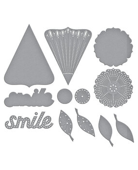 Spellbinders Stitched Petal Bloom Etched Dies (S5-637)