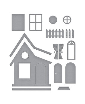 Spellbinders Home Sweet Home Etched Dies (S4-1353)