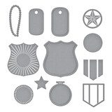 Spellbinders Badges of Honor Etched Dies (S3-526)