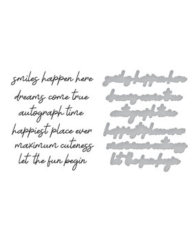 Spellbinders Magic Sentiments Press Plate & Die Set (BP-176) Spellbinders Magic Sentiments Press Plate & Die Set (BP-176)