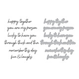 Spellbinders Friends Sentiments Press Plate & Die Set (BP-174) Spellbinders Friends Sentiments Press Plate & Die Set (BP-174)