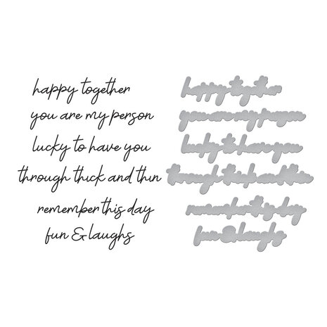 Spellbinders Friends Sentiments Press Plate & Die Set (BP-174) Spellbinders Friends Sentiments Press Plate & Die Set (BP-174)