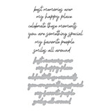 Spellbinders Family Sentiments Press Plate & Die Set (BP-173) Spellbinders Family Sentiments Press Plate & Die Set (BP-173)