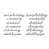 Spellbinders Christmas Sentiments Press Plate & Die Set (BP-208) Spellbinders Christmas Sentiments Press Plate & Die Set (BP-208)