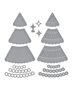 Spellbinders Stitched Holiday Tree Etched Dies (S4-1367)