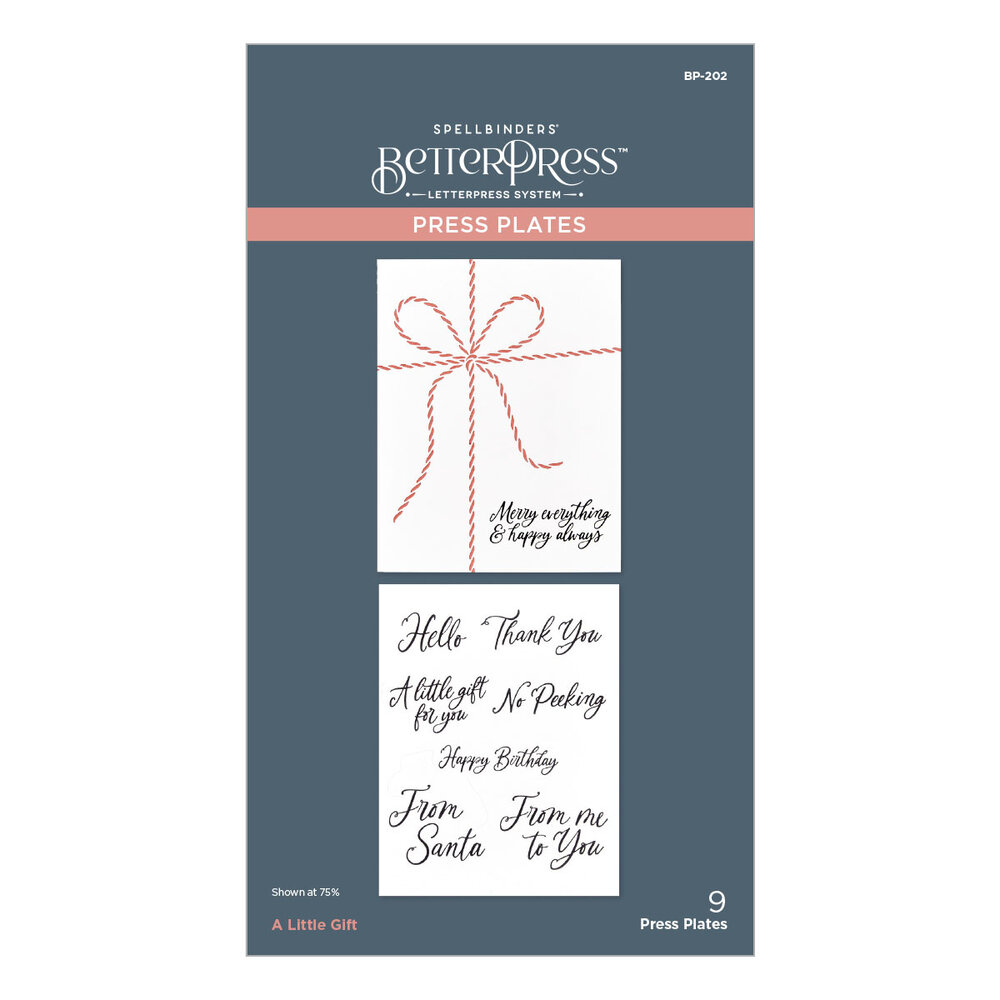 Spellbinders A Little Gift Press Plates (BP-202) (DISCONTINUED)