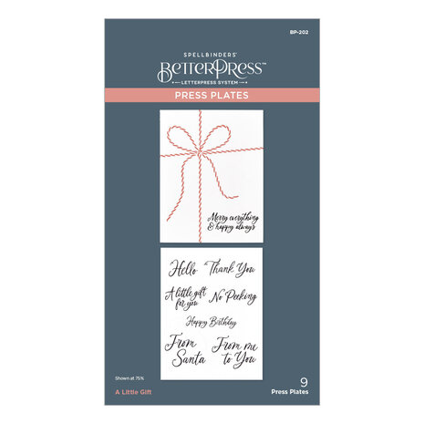 Spellbinders A Little Gift Press Plates (BP-202) (DISCONTINUED)