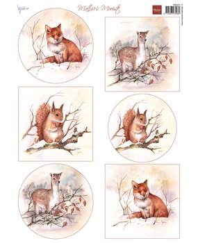 Marianne Design Decoupage Mattie's Mooiste Forest Animals (MB0221) (DISCONTINUED)
